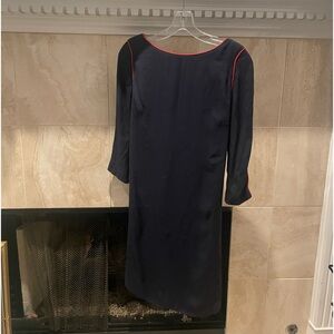 Boden Navy Blue Red Dress